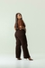 Calça wide leg MARROM