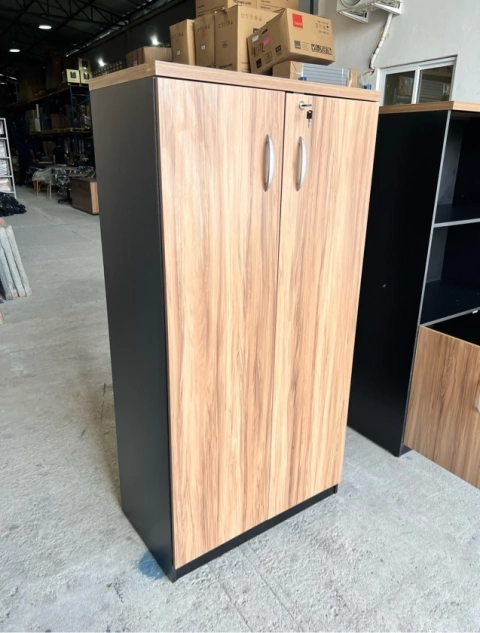 Armário estante 30 mm nogal/pt atc - comprar online