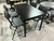 Mesa reunião 130x70 cm tampo 25 mm 4 pés