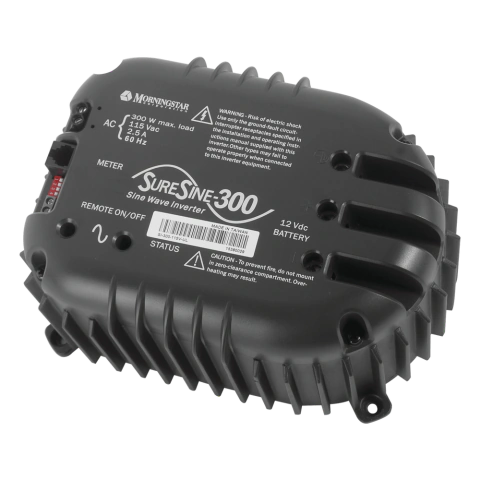 Inversor de Onda Sinusoidal Pura SureSine 300 W / 12 VCC a 110 VCA / 85-90% Eficiencia / Uso Industrial / Certificación UL