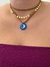 Colar camurça lua azul - loja online