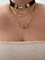Choker tecido renda preta - usevl