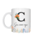 Caneca com inicial Floral e frase 100% personalizável - João e Maria Boutique