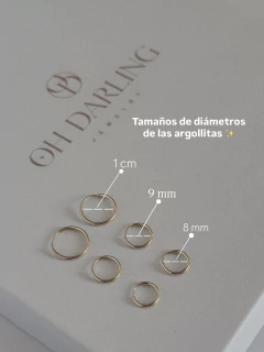 Argollitas de oro 10k - comprar en línea