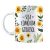 Caneca de porcelana 350 ml - Personalizada, arte colorida