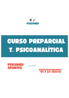Curso PRE PARCIAL - T. Psicoanalitica (Psicología) - 2025 - comprar online