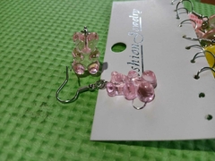 Aretes oso rosa