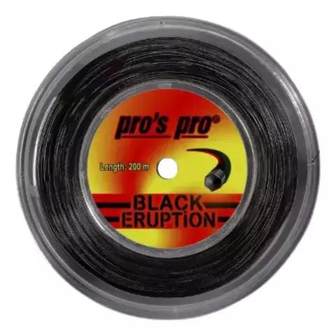 SET DE CORDA DE TENIS PROS PRO - BLACK ERUPTION - 1.18mm - Retirado