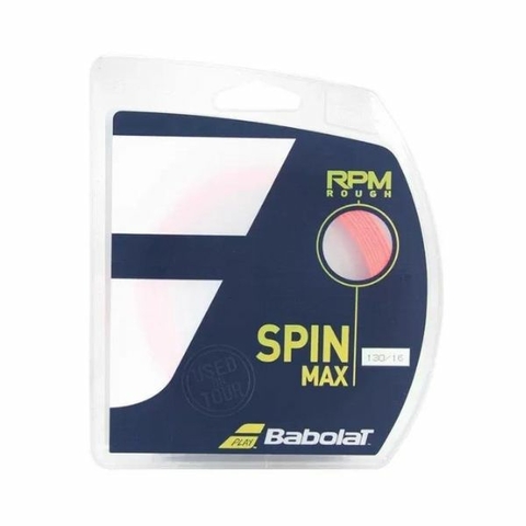 CORDA SET BABOLAT RPM ROUGH SPIN MAX 1.30MM 16L 12M LARANJA