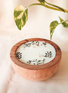 Vela Cuenco Madera - Shakti