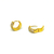 Argola Cravejada banhado a OURO 18K