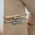 BEST SELLER - Bracelete Inspiração PREGO folheado a OURO - Clarche - Joias e Semi Joias Banhadas a Ouro 