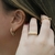 Anel Quadrado 2025 banhado a OURO 18K - loja online