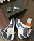 Bota Jordan Chicago 1 low Cano Alto Azul Marinho Cinza Branco a Pronto Entrega - MelhoresShoes Fornecedores de Calçados no Dropshipping