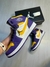 Bota Jordan 1 low Cano Alto Lakers Roxo Branco Amarelo 38 ao 43 a Pronto Entrega - loja online