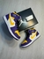 Bota Jordan 1 low Cano Alto Lakers Roxo Branco Amarelo 38 ao 43 a Pronto Entrega
