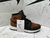 Bota Jordan 1 low Cano Alto Preto Marrom Café a Pronto Entrega - MelhoresShoes Fornecedores de Calçados no Dropshipping