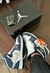 Bota Jordan Chicago 1 low Cano Alto Azul Marinho Cinza Branco a Pronto Entrega - loja online