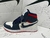 Bota Jordan 1 low Cano Alto Azul Marinho Vermelho Branco a Pronto Entrega - loja online