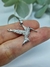 Dije colibrí con strass blanco, bronce - comprar online