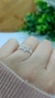 Anillo estrellas, acero blanco