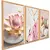 Quadros Decorativos Flor Tulipa Branca Dourada 3 Peças Mosaico Sala Quarto Escritório na internet