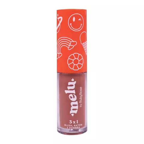 Blush Batom Sombra 3X1 Melu