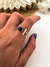 Anillo Barrita Black Acero blanco