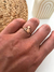 Anillo Delta Cubik Acero Rose