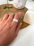 Anillo Regulable Scratch Acero blanco