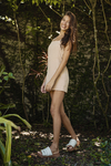 Vestido Garota Nacional Bege