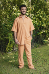 Camisa linho Laranja