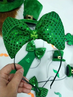 DIADEMA MOÑO SAN PATRICIO - Lala Creativa