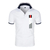 Camisa polo de manga curta bordada, lapela antipillin, slim fit, moda casual - Randolfo's