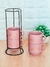 Jogo De Canecas Rosa Empilhavel - comprar online