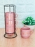 Jogo De Canecas Rosa Empilhavel