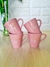 Jogo De Xícaras, Canecas Em Porcelana Rosa Decoradas I Love