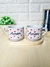 Jogo De 2 Canecas Brancas Decoradas Amor Com Porta Caneca