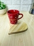 Xícara, Caneca, Vermelha Gratidão Base Pinus Coração