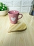 Xícara, Caneca, Rosa Coração Branco Base Pinus Coração