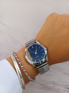 Reloj Lucre Plata con negro