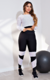 Conjunto Bella Fitness-Calça Legging + Top Dry Branco | REF: LX147