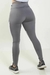 Calça Legging Cintura Alta Assimétrica com com Branco Detalhe em Tulê Cinza | REF: FDR10 - Bella Bio