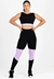 Cropped + Calça Legging Preto com Lilás Conjunto Metamorfose | REF: MTF3 - Bella Bio