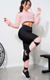 Conjunto Bella Fitness-Calça Legging + Top Dry Rosê | REF: LX147