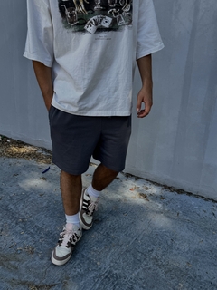 Basic Zipper Shorts - Stone Gray - Kiban Essentials