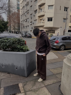 Zipper Sweatpant - Chocolate Brown