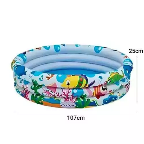 Piscina Inflável 3 aneis 180 litros