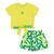 Conjunto Infantil Menina Good Vibes Amarelo