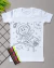 camiseta para colorir presente
